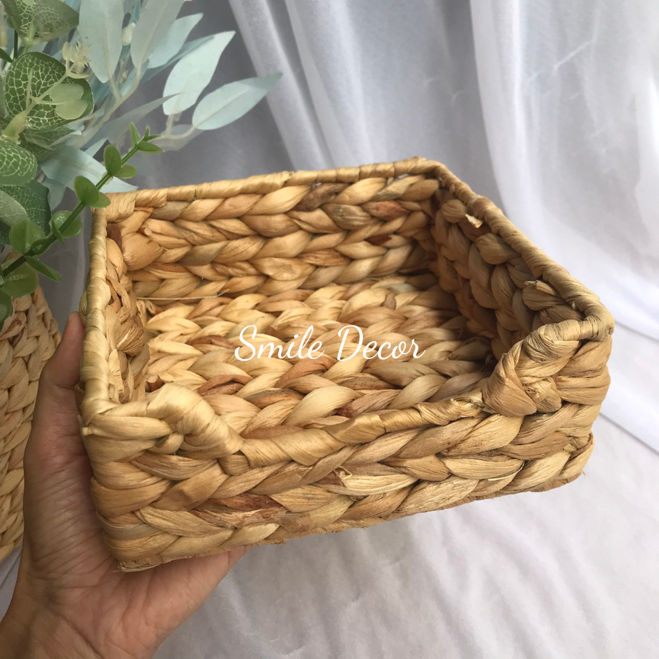 Khay đựng giấy ăn, khăn ăn hình vuông Smile Decor trang trí bàn tiệc, nhà hàng, khách sạn – Square hyacinth napkin holder