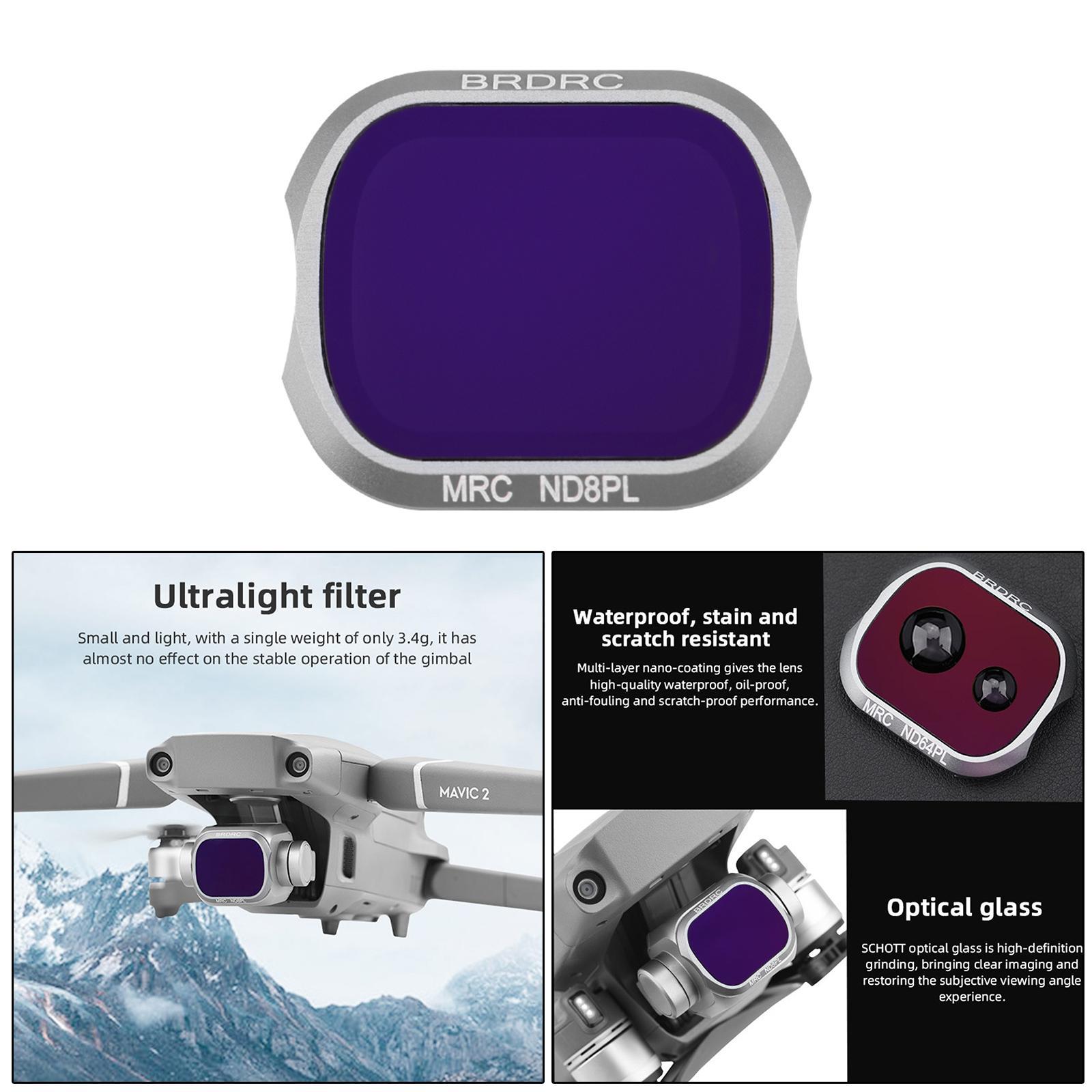 Professional Optical Glass Camera Lens Filter Fits for 2 Pro ND8