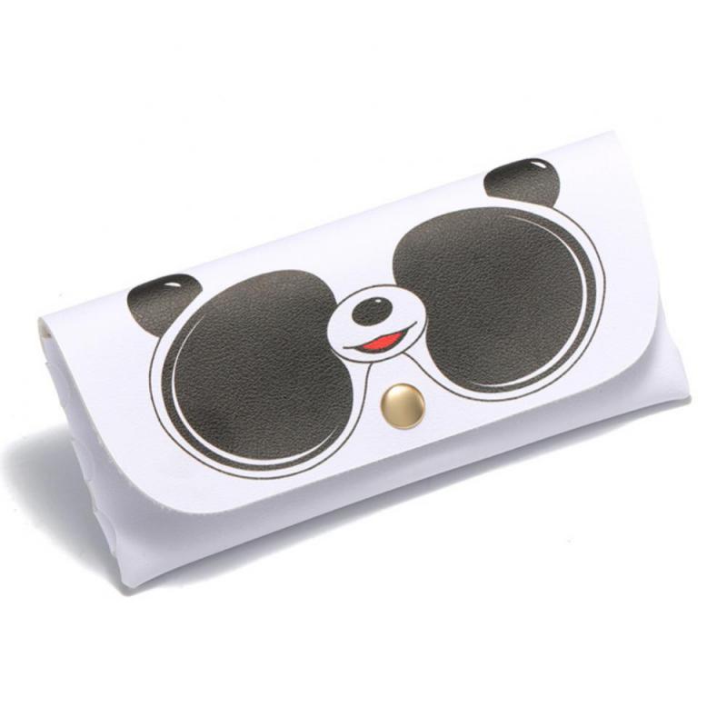 Kính gấu trúc phân cực Các chàng trai Phim hoạt hình Panda UV400 Kính râm Kính mặt trời dễ thương Túi kính mắt Silicone đi bộ đường dài ngoài trời Color: glasses case Eyewear Size: One Size