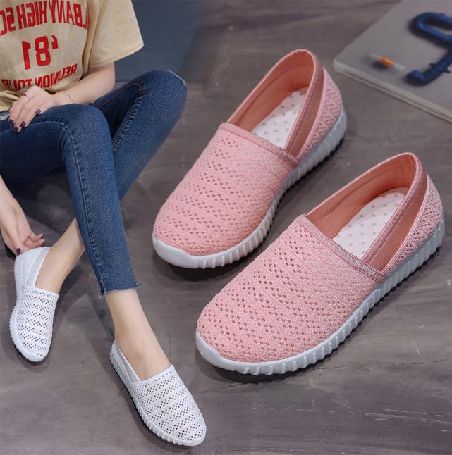 Giày Slip-On Nữ 3Fashion Shop Vải Len Móc Chắc Chắn Lạ Mắt - 3165