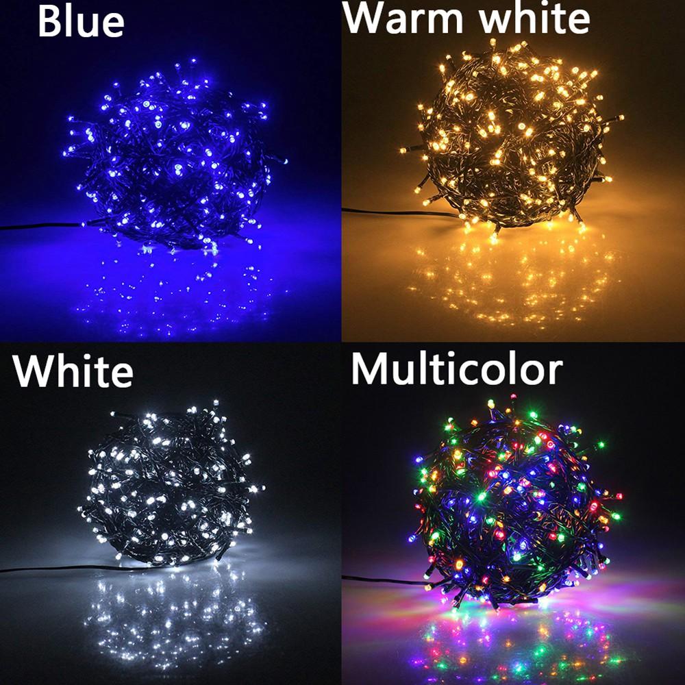 Dây đèn led trang trí Noel Màu Xanh Dương 50M