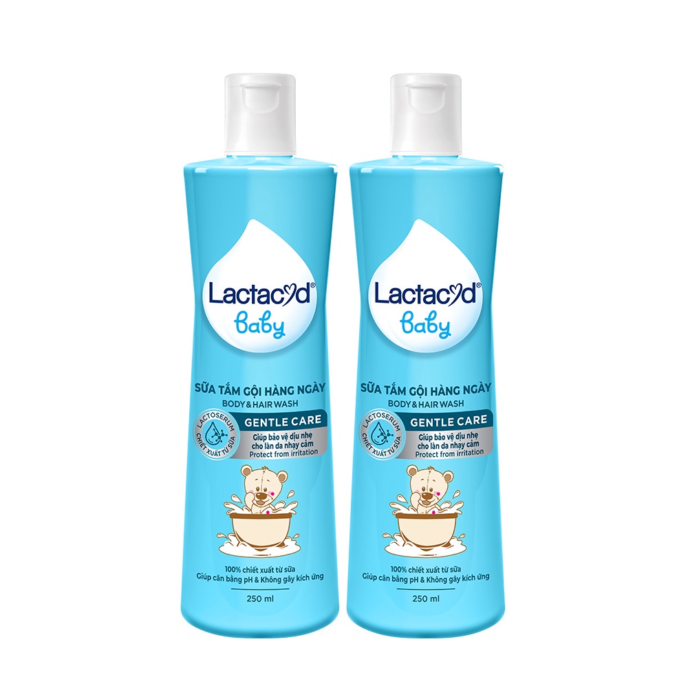 Sữa tắm gội Lactacyd Baby Gentle Care 250ml