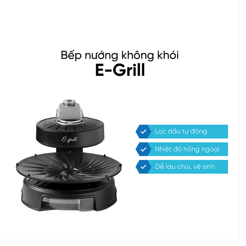 Bếp nướng Không Khói E-Grill Made in Germany Hàng chính hãng