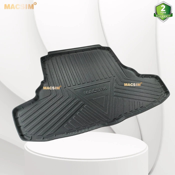 Thảm lót cốp xe ô tô (qd) Lexus IS 2013-2021 chất liệu TPV thương hiệu Macsim màu đen