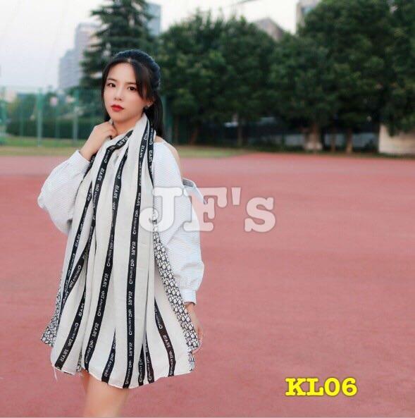 Khăn quàng cotton lanh, khăn choàng thu đông phong cách thời trang Hàn Quốc - KL08