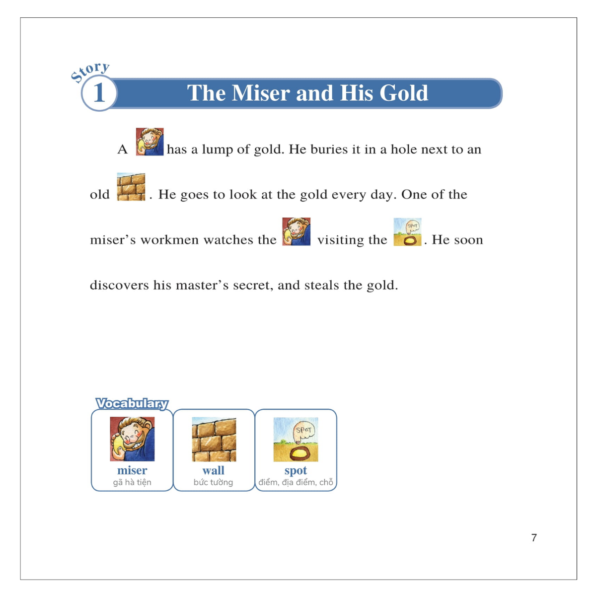 Learn English With Fables 5 - Học Tiếng Anh Qua Truyện Ngụ Ngôn - Tập 5: The Miser And His Gold - Gã Hà Tiện Và Thỏi Vàng