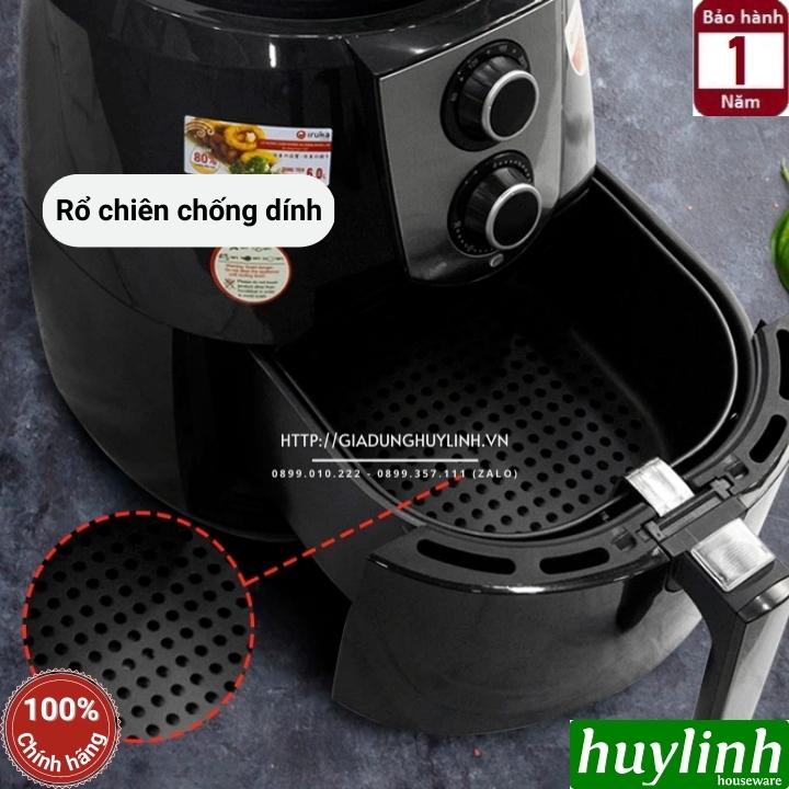 Nồi chiên không dầu Iruka I-67 - Dung tích 6 lít - Công suất 1800W [Iruka I67] - Hàng chính hãng