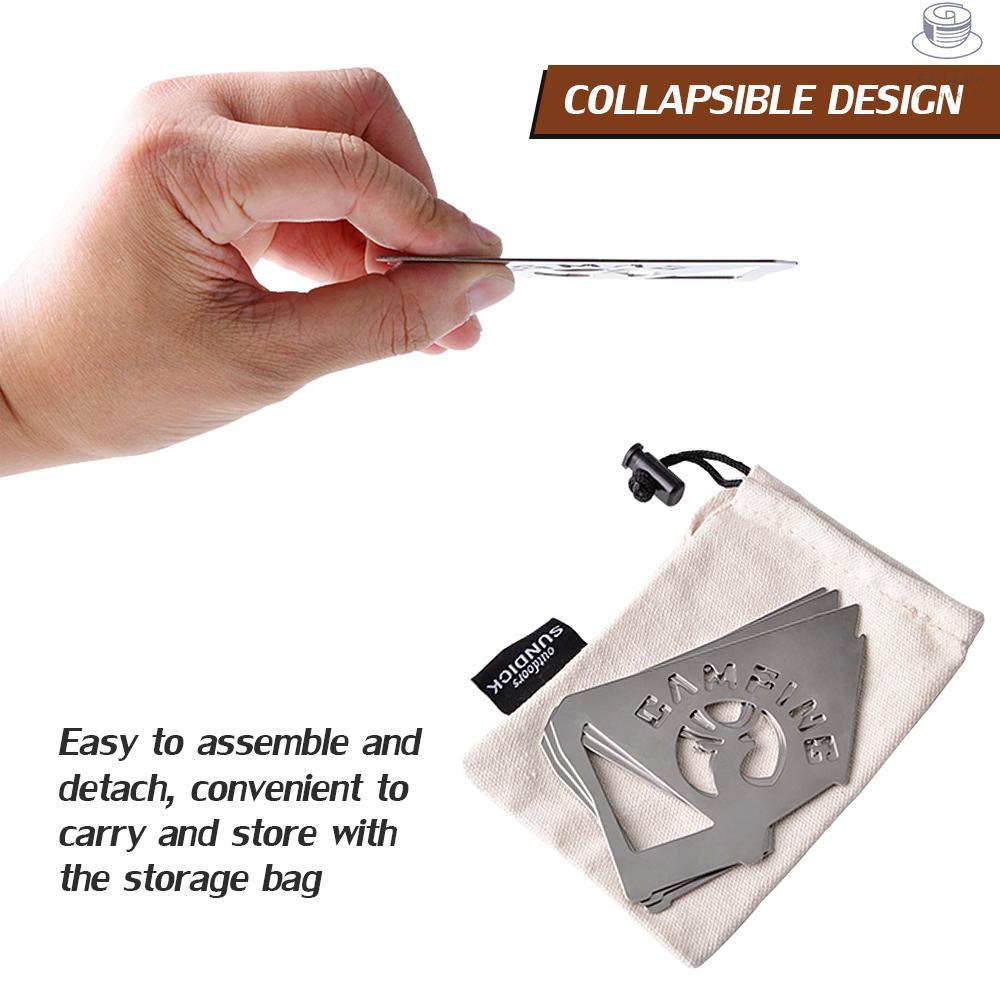 2 PCS Collapsible Coffee Dripper Portable Stainless Steel Travel Coffee Drip Holder Foldable Coffee Filter Rack with Storage Bag