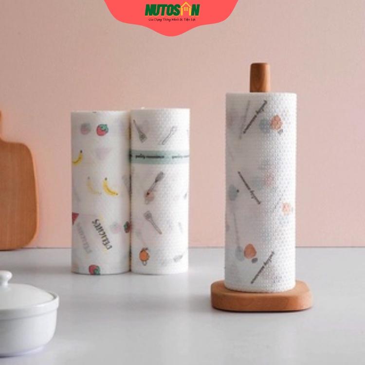 Cuộn Giấy Lau Nhà Bếp, Lau Tay In Họa Tiết Đa Năng_Nutosan