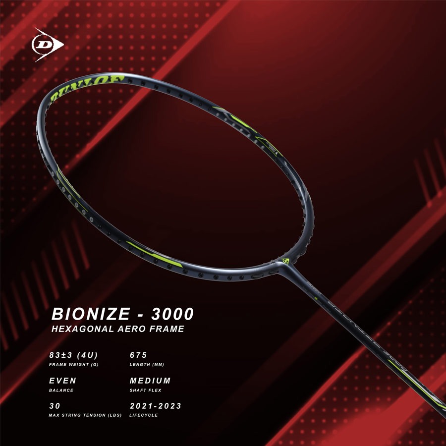 Vợt cầu lông Dunlop Bionize 3000 G6 - vợt cân bằng