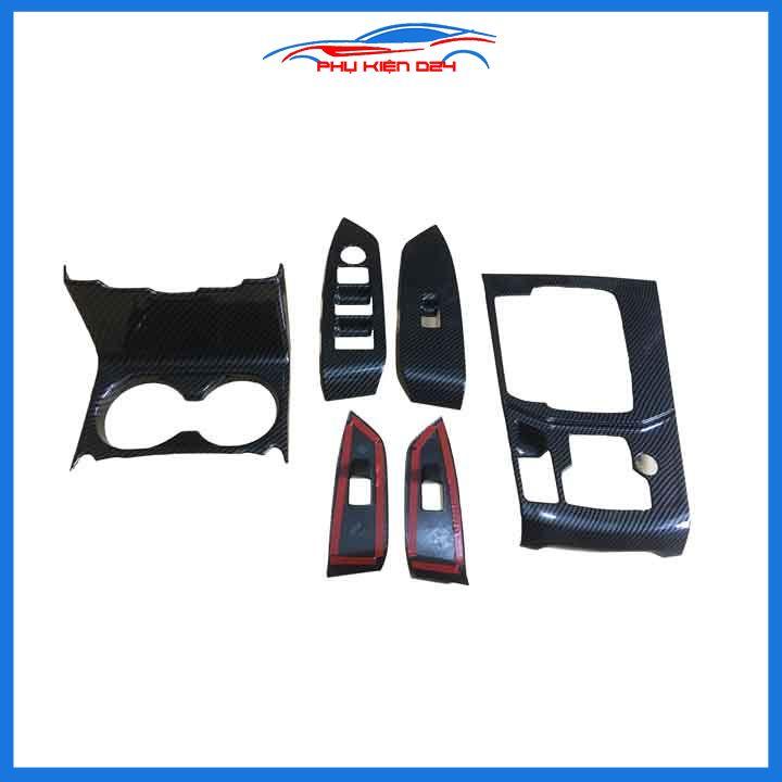 Ốp nội thất cho xe ô tô CX5, CX-5 2017-2018-2019-2020-2021-2022 vân Cacbon ABS bảo vệ chống trầy xước và làm đẹp xe