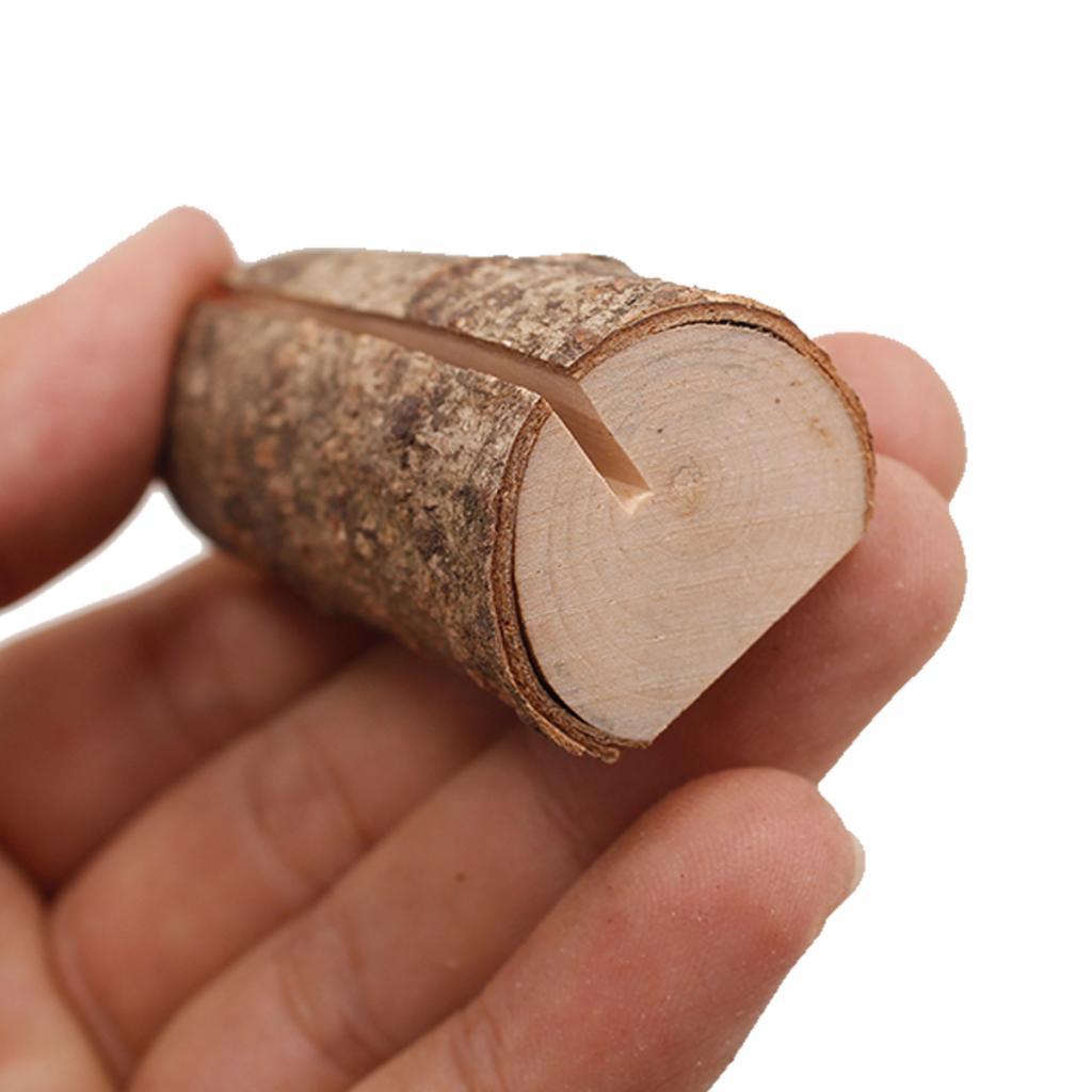 30x Wooden Table Number Holders Wooden Place Card Holder Wedding Card Holder