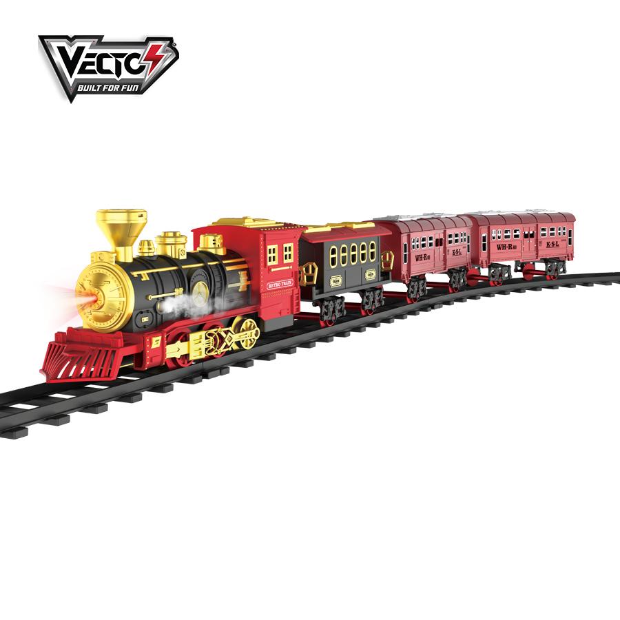 Đồ Chơi Lắp Ráp Đường Ray Và Tàu Hỏa Hơi Nước VECTO VT6994A