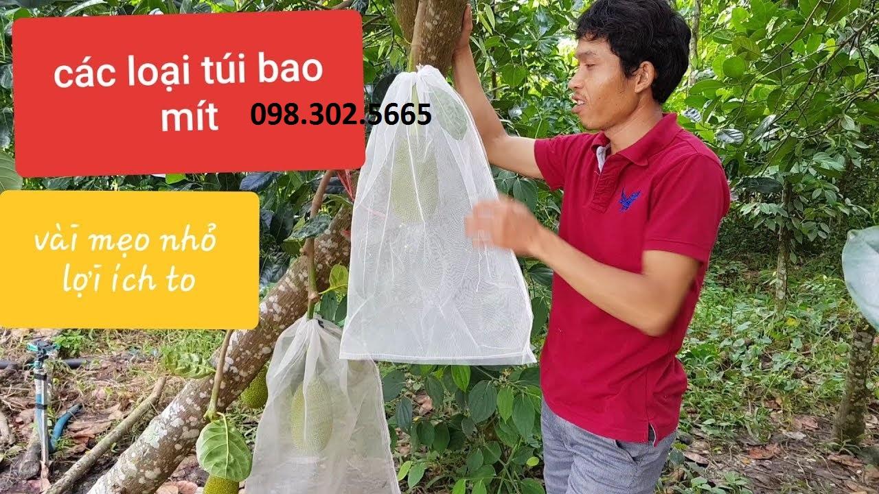 50 Túi Vải Lưới Bọc Mít kích thước 50x70cm Siêu Bền -Chống Ruồi, Chim, Côn Trùng Hút Chích, Chịu Nắng Mưa Qu