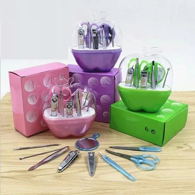 Bộ Dụng Cụ Bấm Móng Tay Hình Quả Táo 8 Món