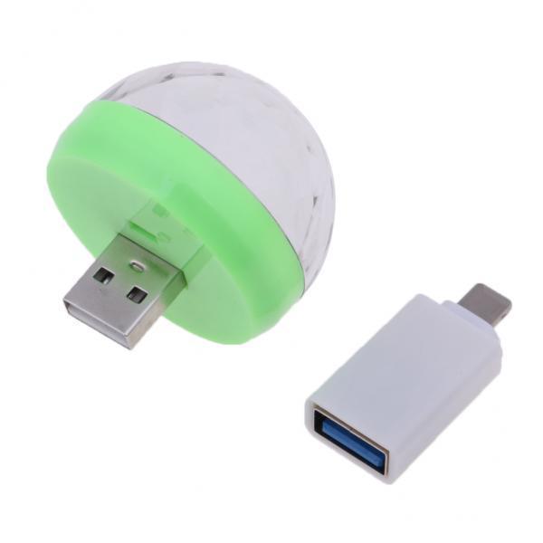 3xUSB Mini  for Home Party   DJ Lighting Green