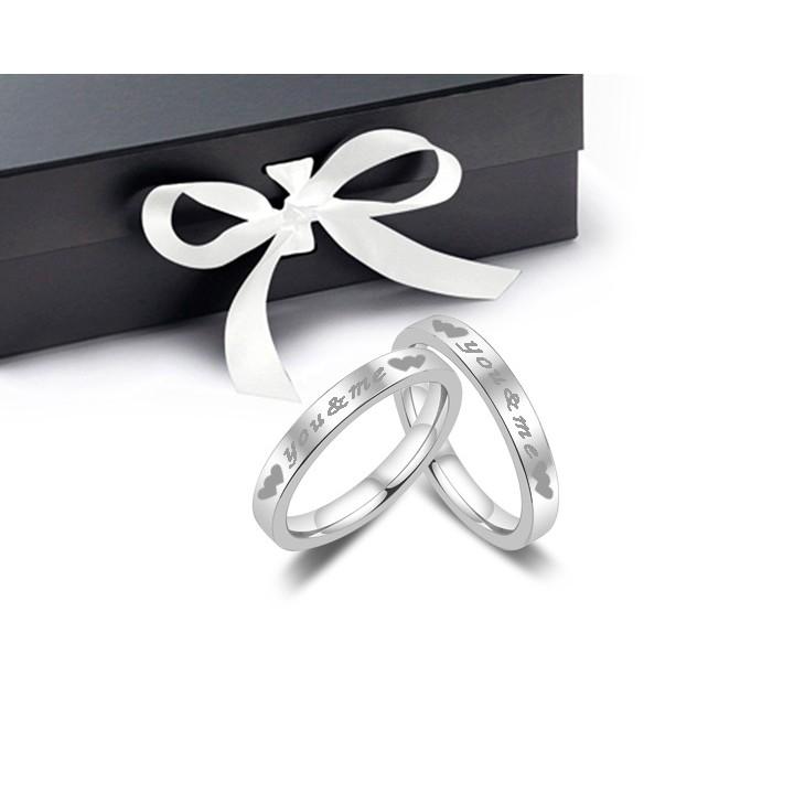 NHẪN ĐÔI TÌNH NHÂN INOX YOU AND ME
