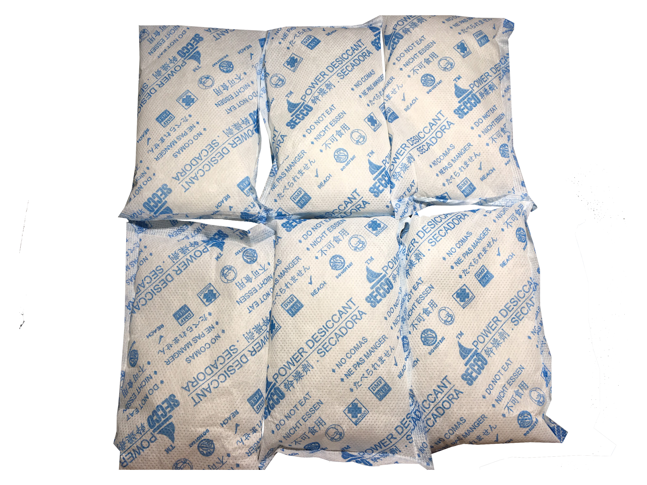 Gói hút ẩm Secco silica gel 100gr  - 1kg(10 gói) - bảo quản thiết bị điện tử, máy ảnh không ẩm móc - Chính hãng - Vải trắng - Chữ to xanh 2 mặt.