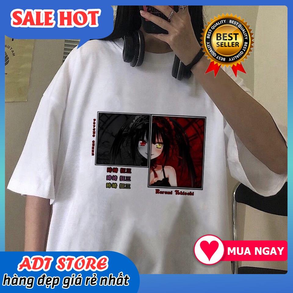 Áo thun tay lửng in hình Tokisaki Kurumi - Date a Live nam nữ đủ size cực hot giá siêu rẻ
