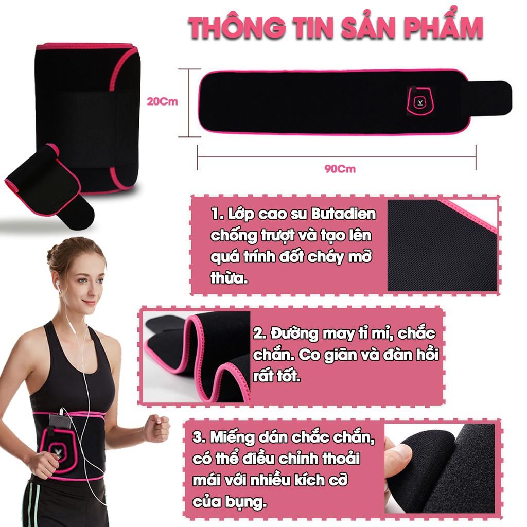 Đai Lưng Nịt Bụng Tập Gym Nữ Veidoorn, Đai Latex Giảm Mỡ Bụng Yoga