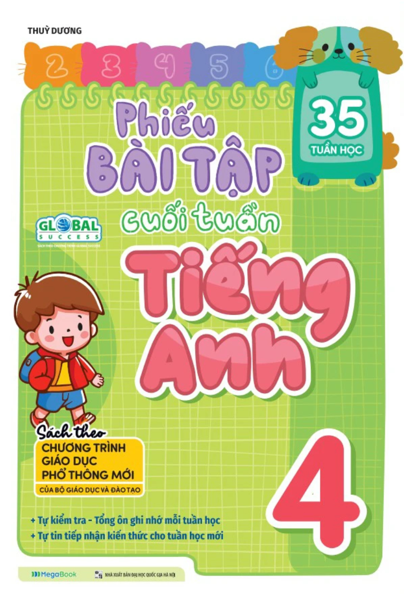 Phiếu Bài Tập Cuối Tuần Tiếng Anh 4 - Global Success (35 Tuần Học) - MEGA