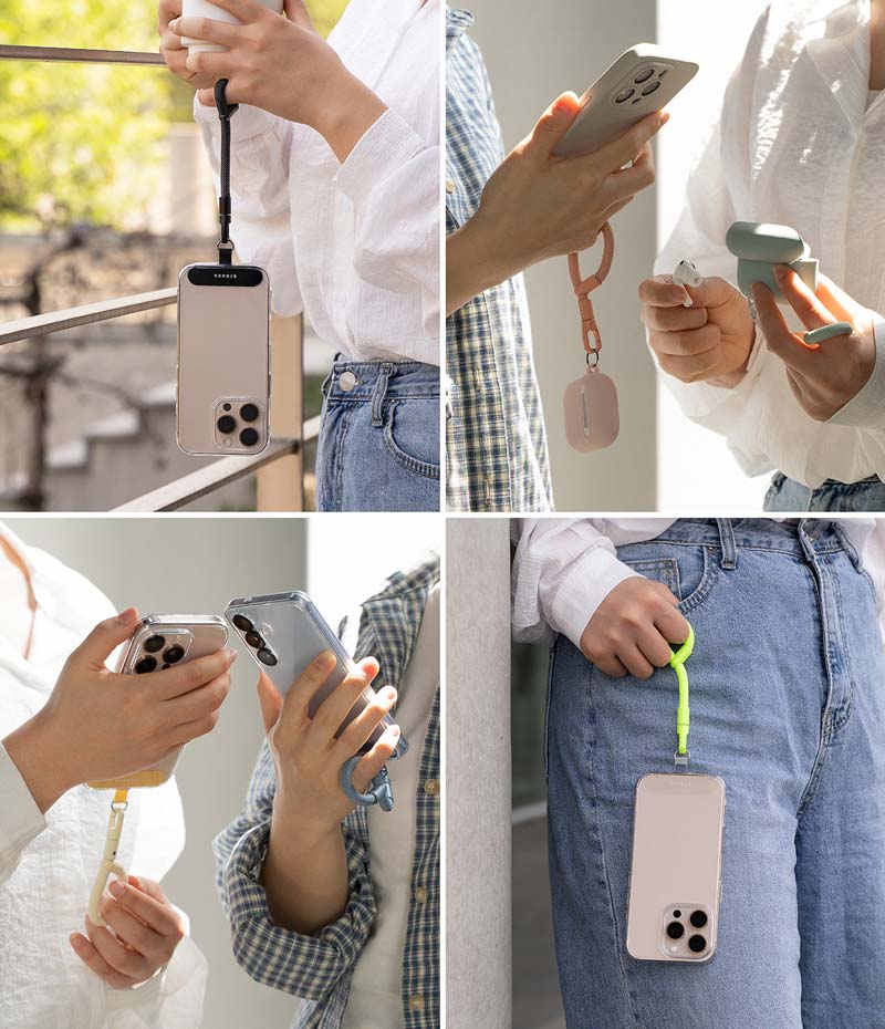 Dây đeo điện thoại RINGKE Holder Link Flow Finger Ring Strap - Hàng Chính Hãng