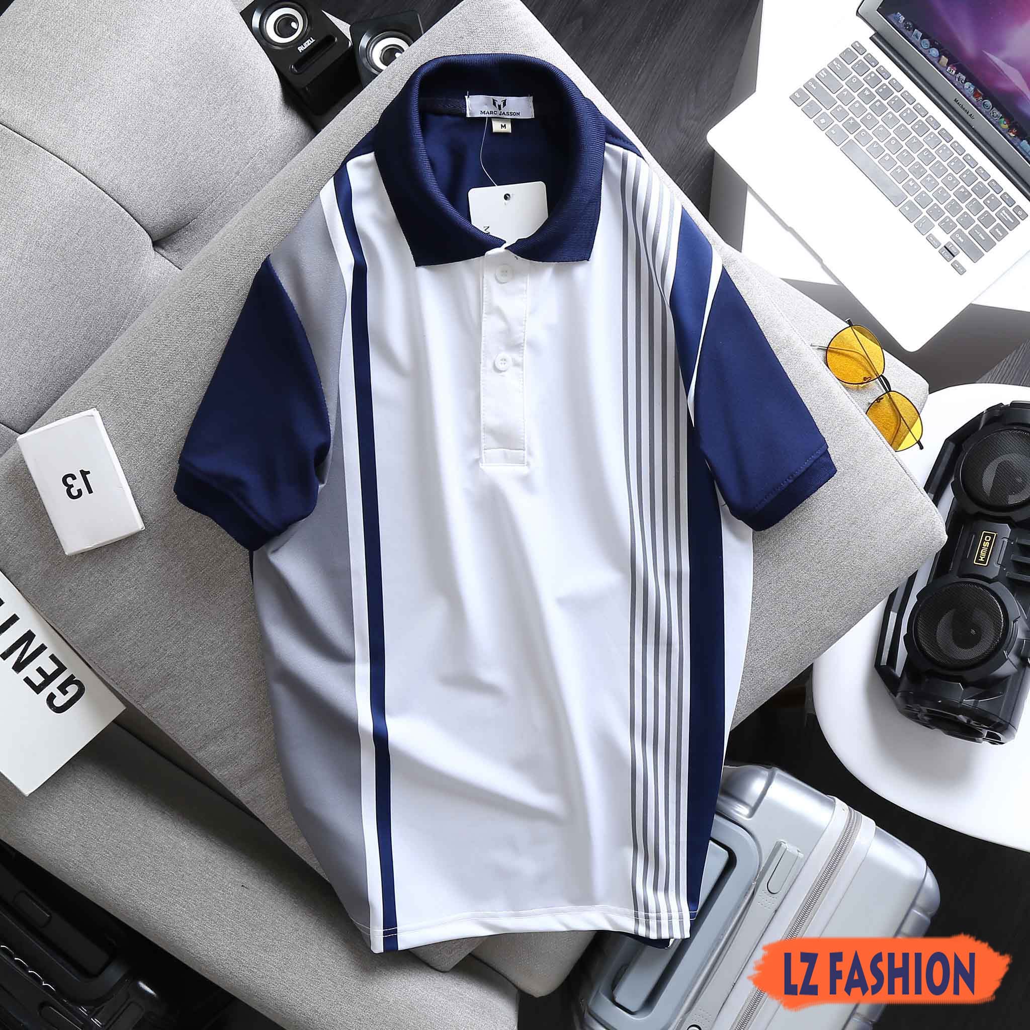 Áo Thun Nam Cổ Polo In Nhiệt Họa Tiết Bắt Mắt - LZ FASHION - LZPS154