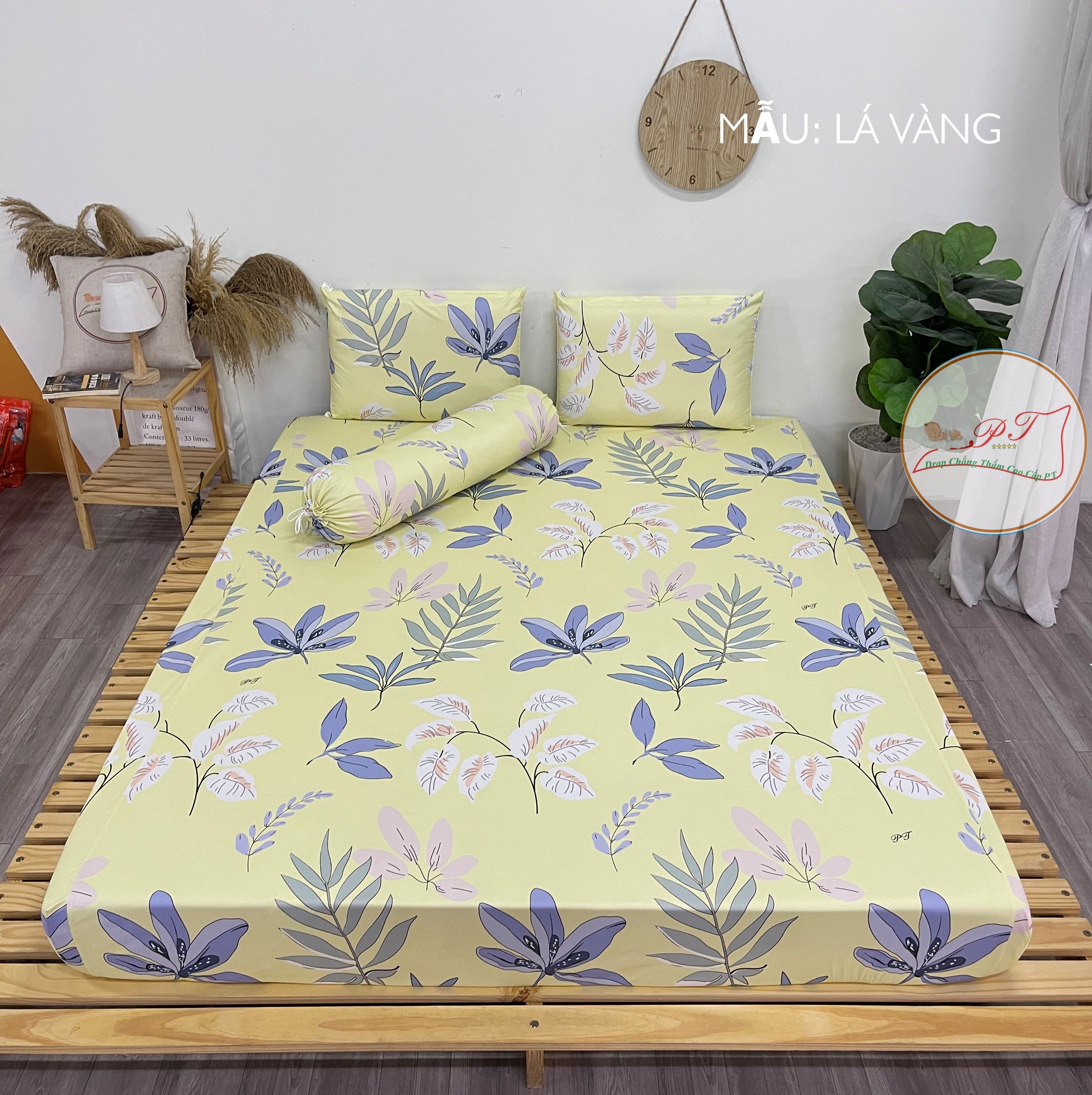 Ga Chống Thấm Cao Cấp PT Mẫu Họa Tiết Lá Vàng