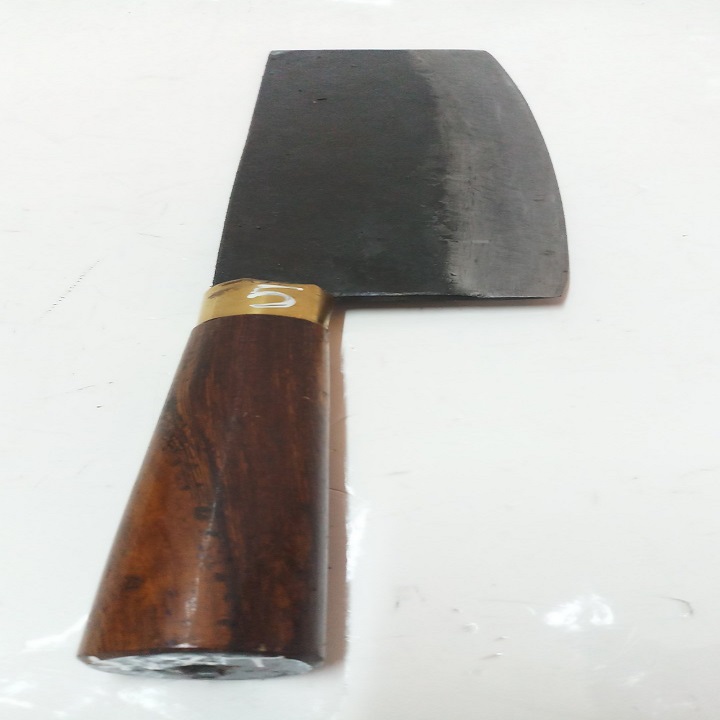 DAO THÉP NHÍP XE BẢNG VUÔNG CÁN GỖ CHẶT XƯƠNG SƯỜN,HEO,GÀ,VỊT...