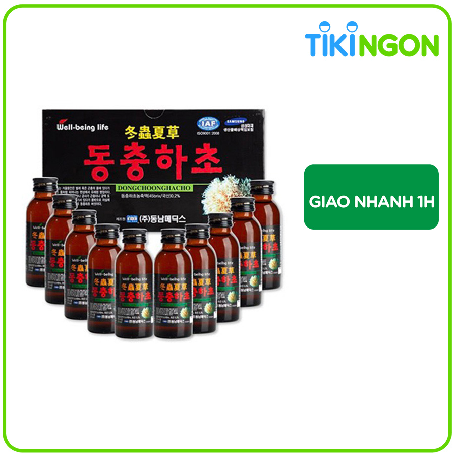Hộp nước uống đông trùng hạ thảo- Dongchoonghacho