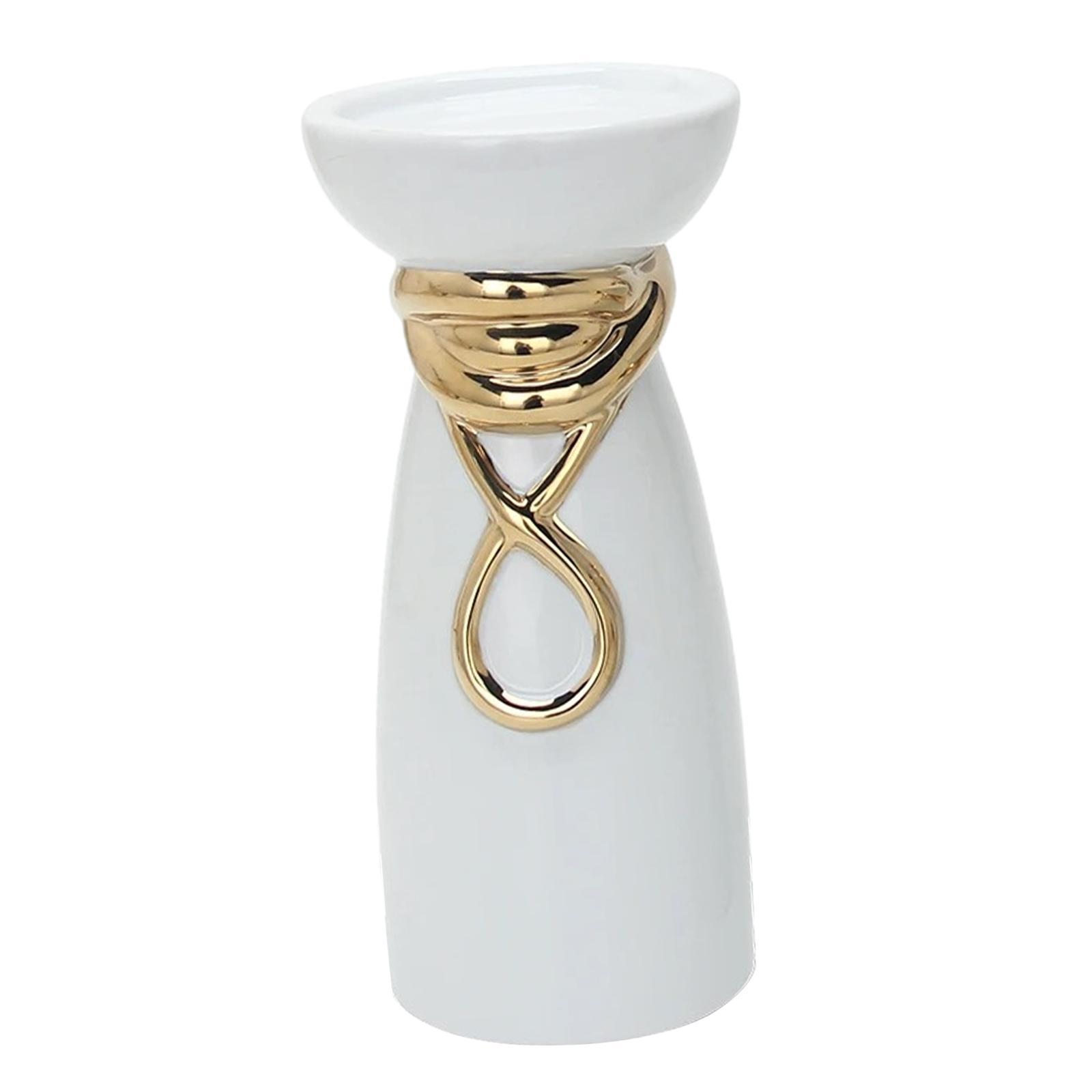 Pillar Candle Holder Ornament Decoration Ceramic for Wedding Farmhouse Party