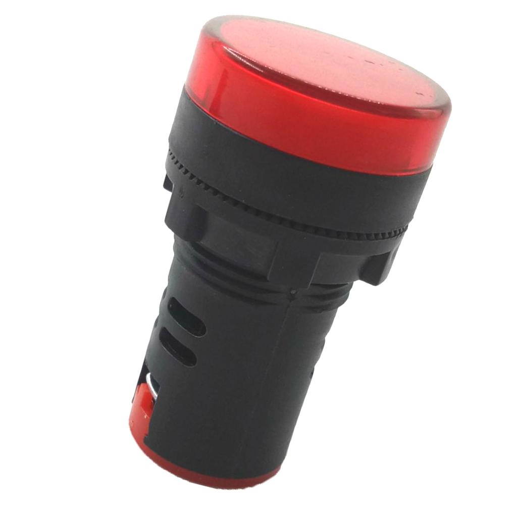 3X LED Signal Indicator Light AC 220V Panel Mount Lamp Red Green Yellow