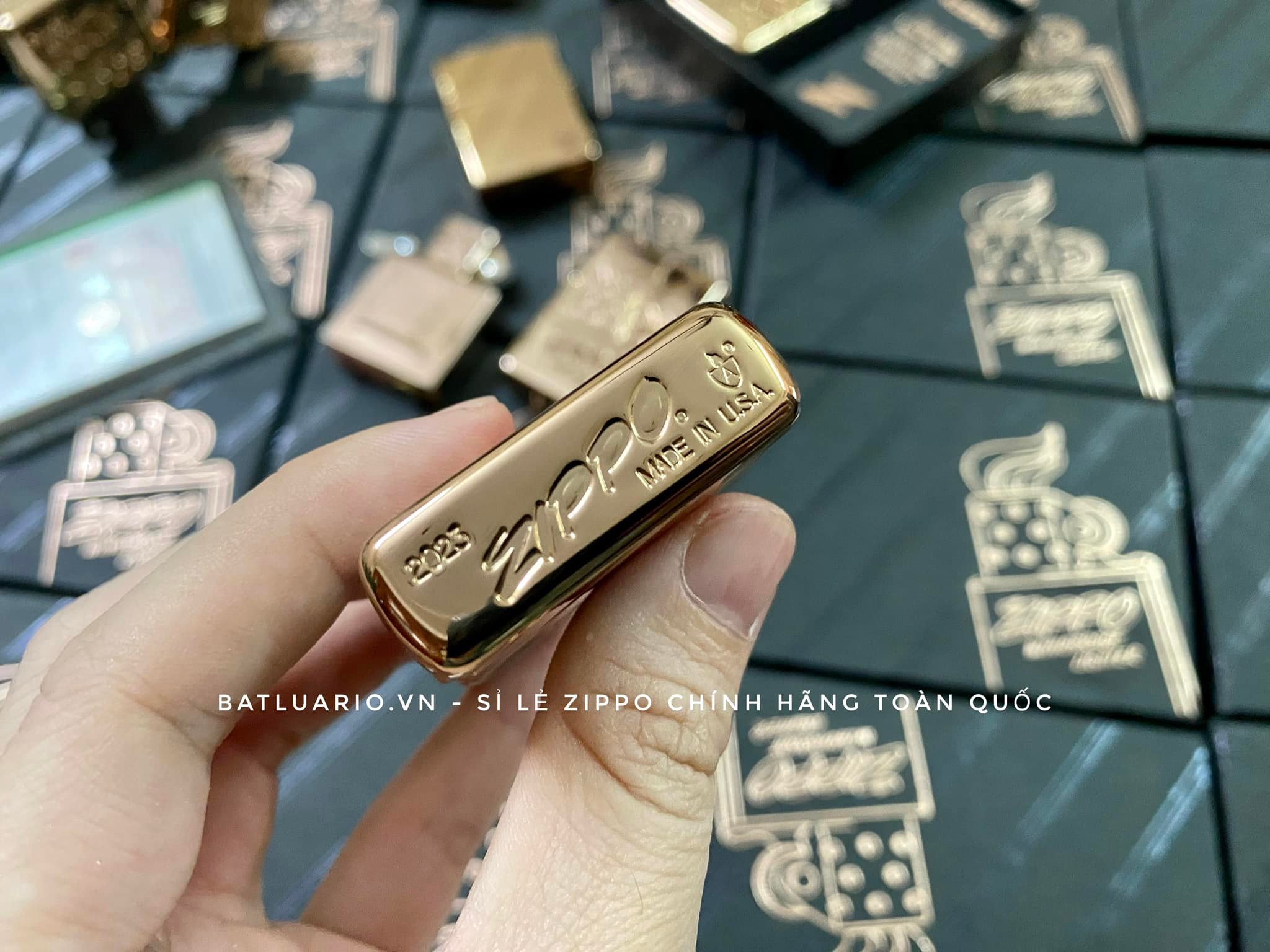 Bật Lửa Zippo 48768 - Zippo Script Collectible Armor Rose Gold