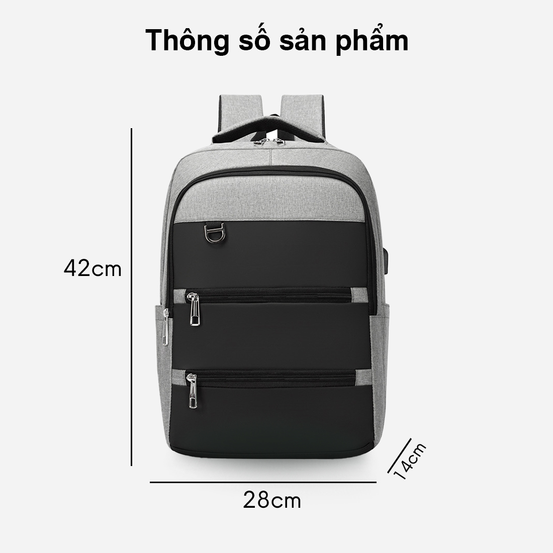 Balo Nam Nữ MENDO - Balo thời trang Oxford cao cấp chống thấm nước   - B8014