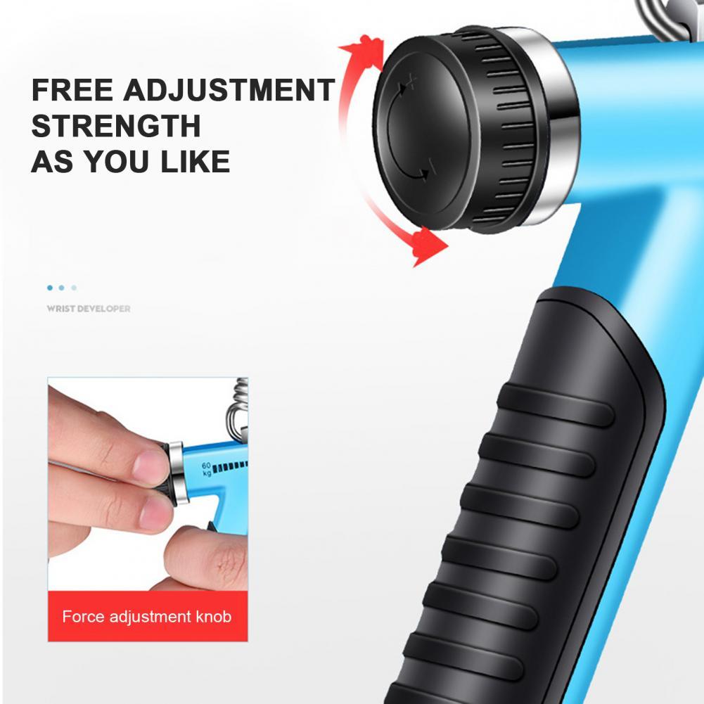 Điều chỉnh độ chặt nặng tập thể dục tay tay cầm tay Fatgrip Tăng sức mạnh lò xo ngón tay Pinch Mở rộng ống cổ tay Color: Golden