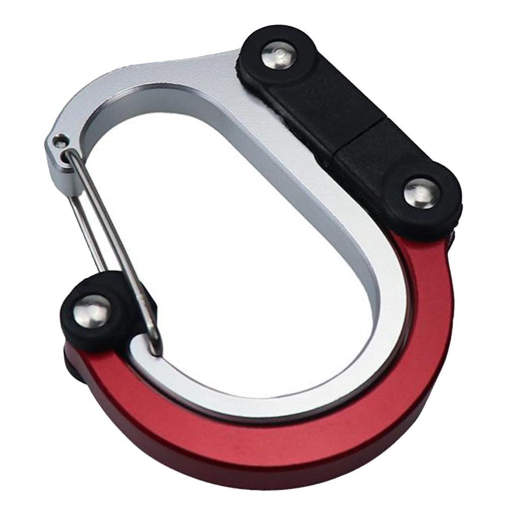 Mini Carabiner Clip Hook Keychain for Travel, Luggage, Small