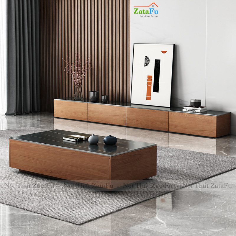 Bàn Trà Sofa Phòng Khách Ngồi Bệt Phong Cách Nhật Bản Có Hộc Kéo BSF-13