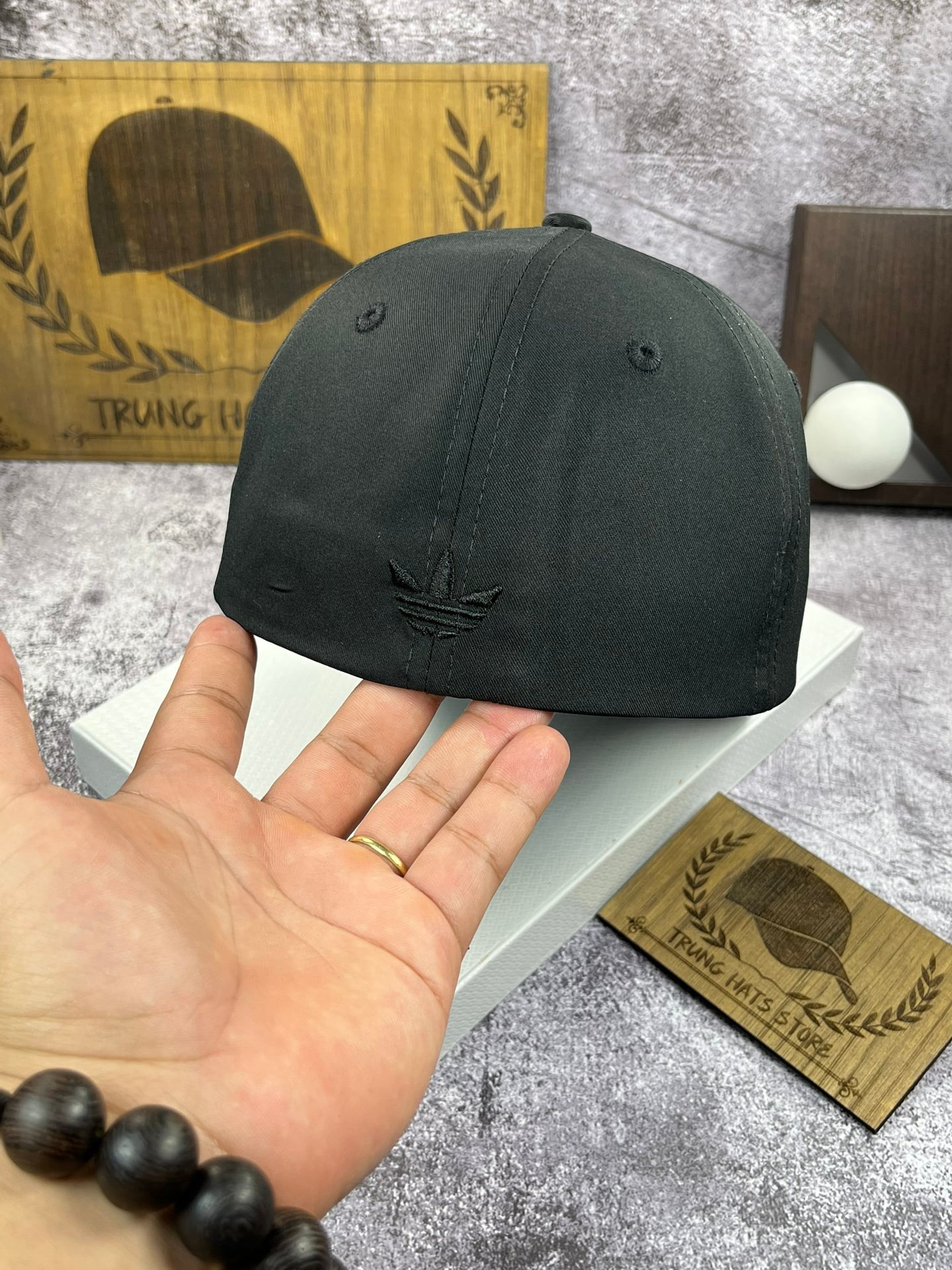 Nón kết, mũ lưỡi trai Adi.das bít đuôi phối vải kaki form đẹp thời trang đường phố