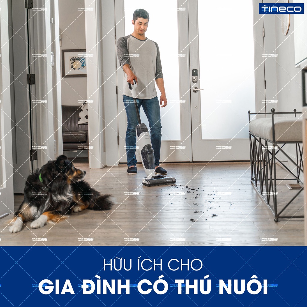 Máy hút bụi lau sàn làm sạch thông minh không dây Tineco IFLOOR 2 - Hàng chính hãng