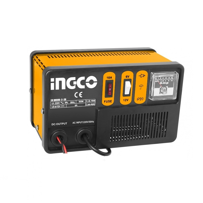 Máy sạc bình hiệu INGCO 12V-6A ING-CB1501