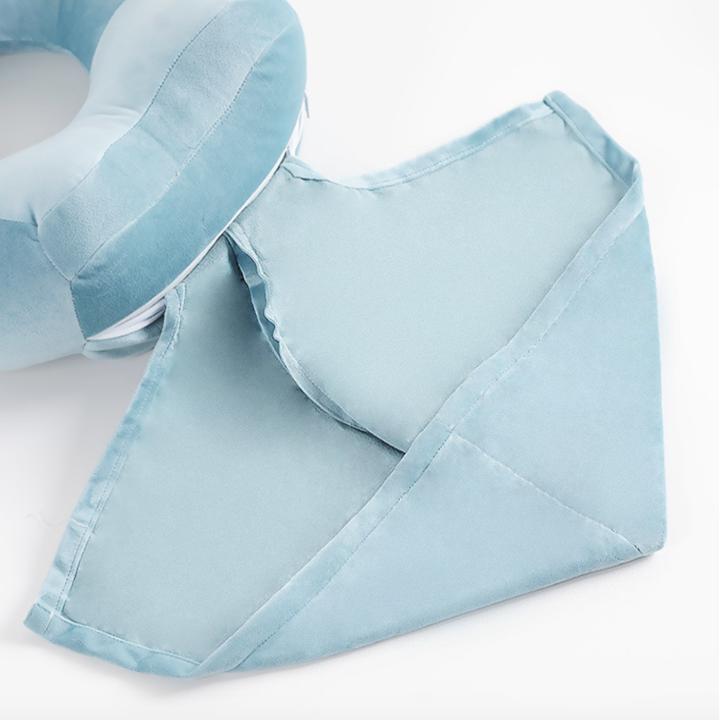 Gối đỡ cổ kèm nón U-Shaped Neck Cover cao cấp