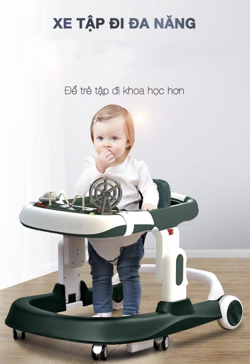 XE TẬP ĐI CHO BÉ 6-18 tháng tuổi BABY WALKER ĐA NĂNG FULL option