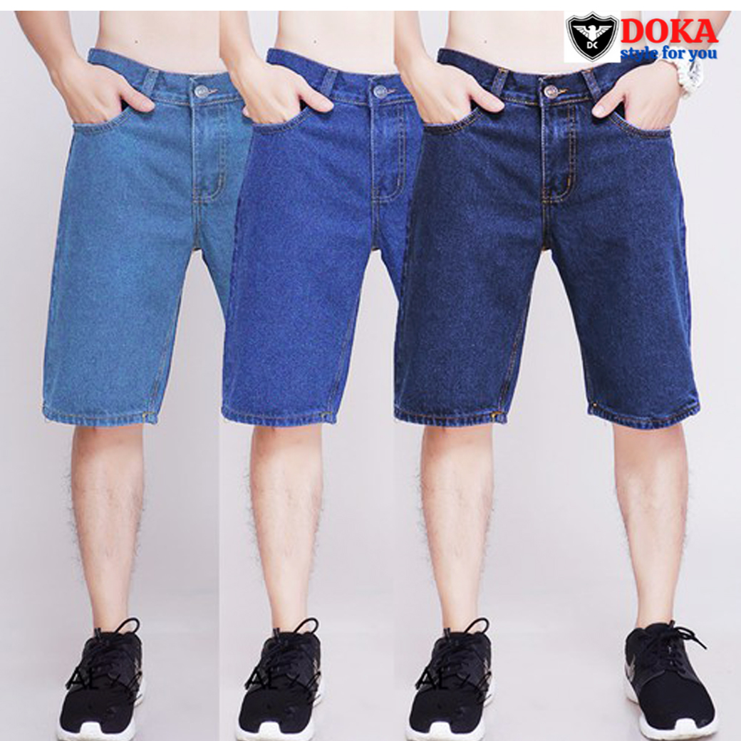 Quần Short Jean Nam 03 Màu Cơ Bản Form Chuẩn Đẹp Có BigSize Từ 45KG - 90KG DKJean6