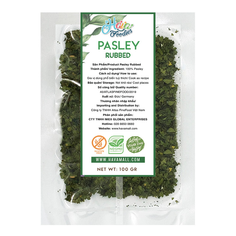 Mùi Tây Thương Hiệu Hava Foodies 100g – Dried Parsley