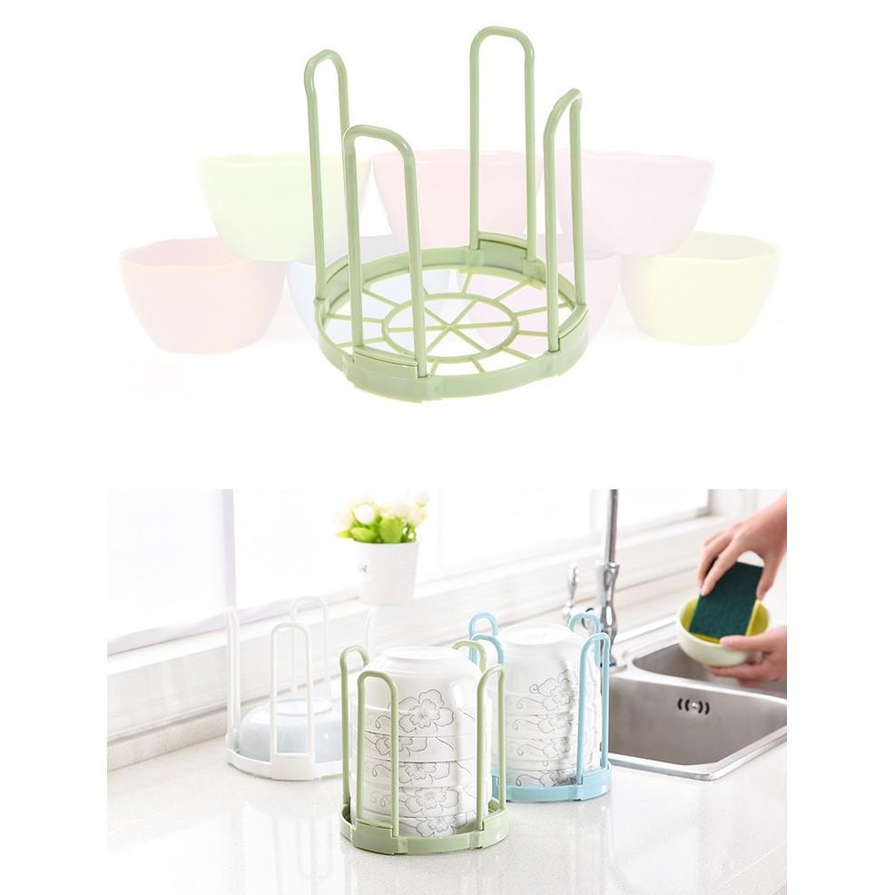 Kệ Úp Chén Đĩa Bát Thoát Nước Bằng Nhựa Sạch Sẽ, Gọn Gàng - Dụng Cụ Nhà Bếp Sạch Đẹp