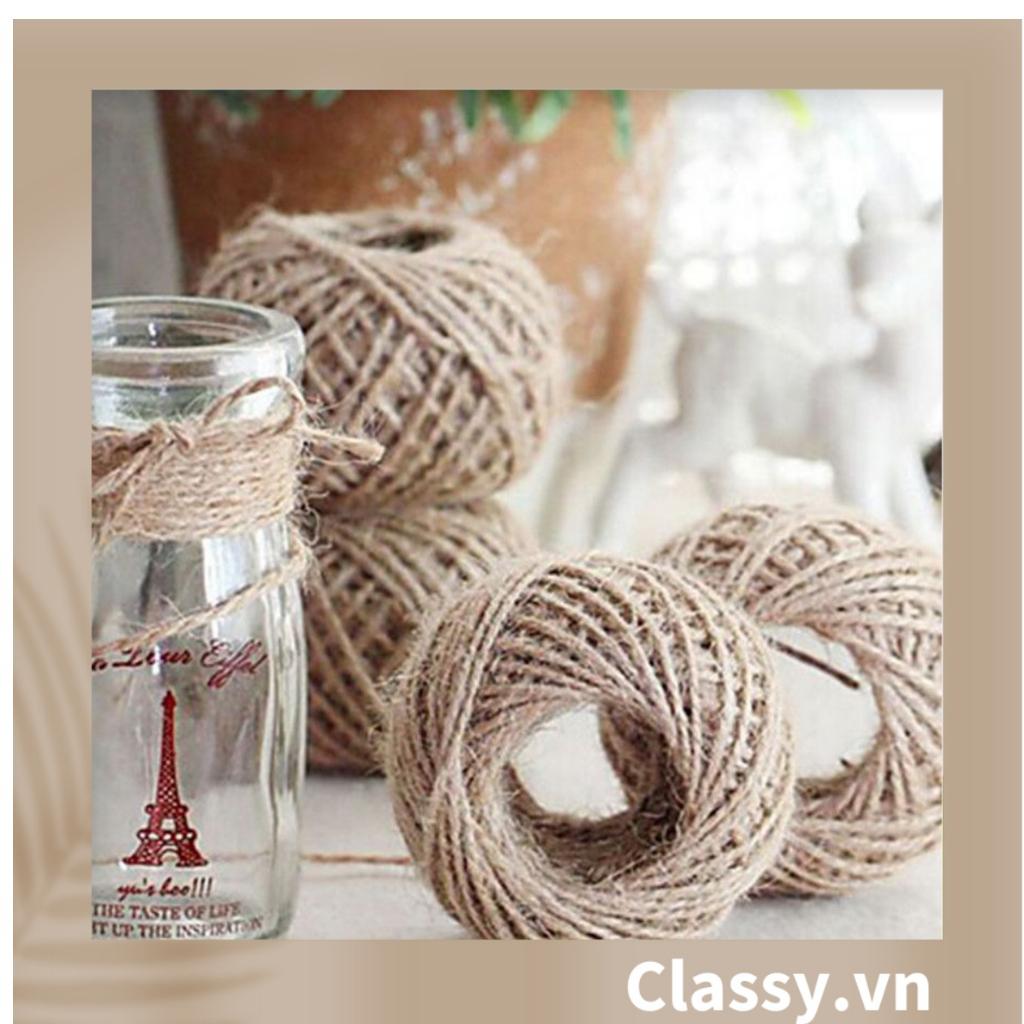 5m &amp; 10 M dây thừng gai Classy , dây đay dùng trang trí, treo ảnh, gói quà, làm đồ thủ công PK337