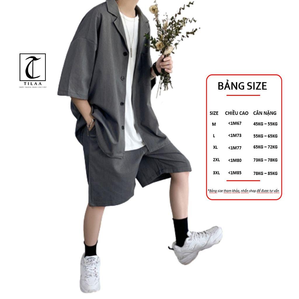 Set blazer nam TILAA FASHION, Áo Blazer Nam phong cách Hàn Quốc SE01