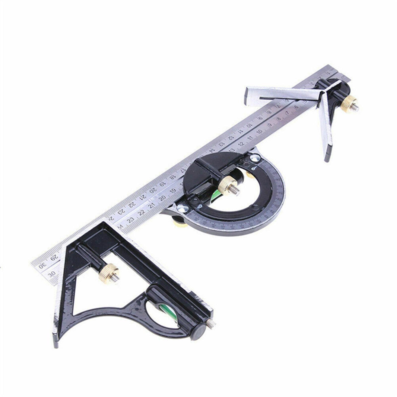 3 in 1 Ruler Tool Multi-function Square Angle Finder Woodworking Set