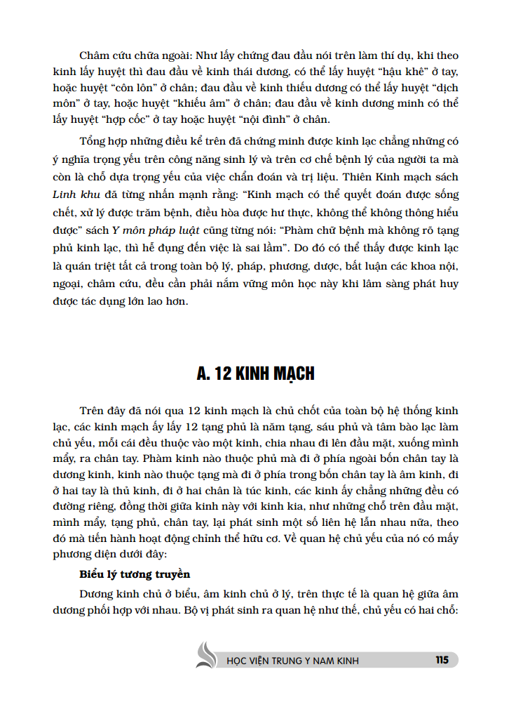 Sách Trung Y Học Khái Luận (Quyển Thượng)