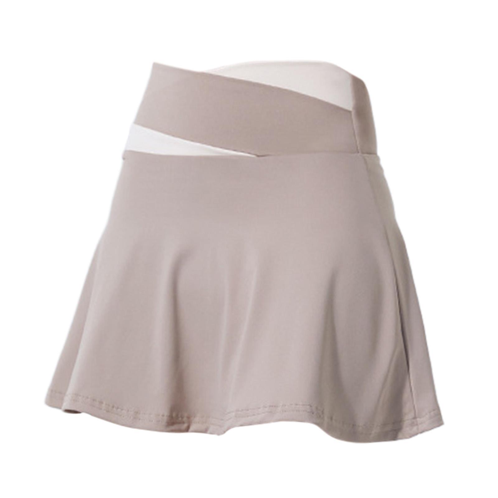 Tennis Skirt, Badminton Skirt Short Skirt, Ladies High Waist Anti Exposure Clothes, Gymwear Golf Skirts Womens Skirt for Sports Exercise